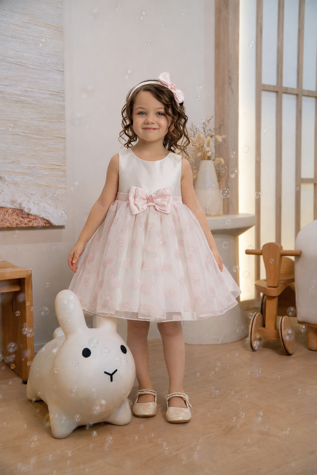 Sera Dotted Rose Dress