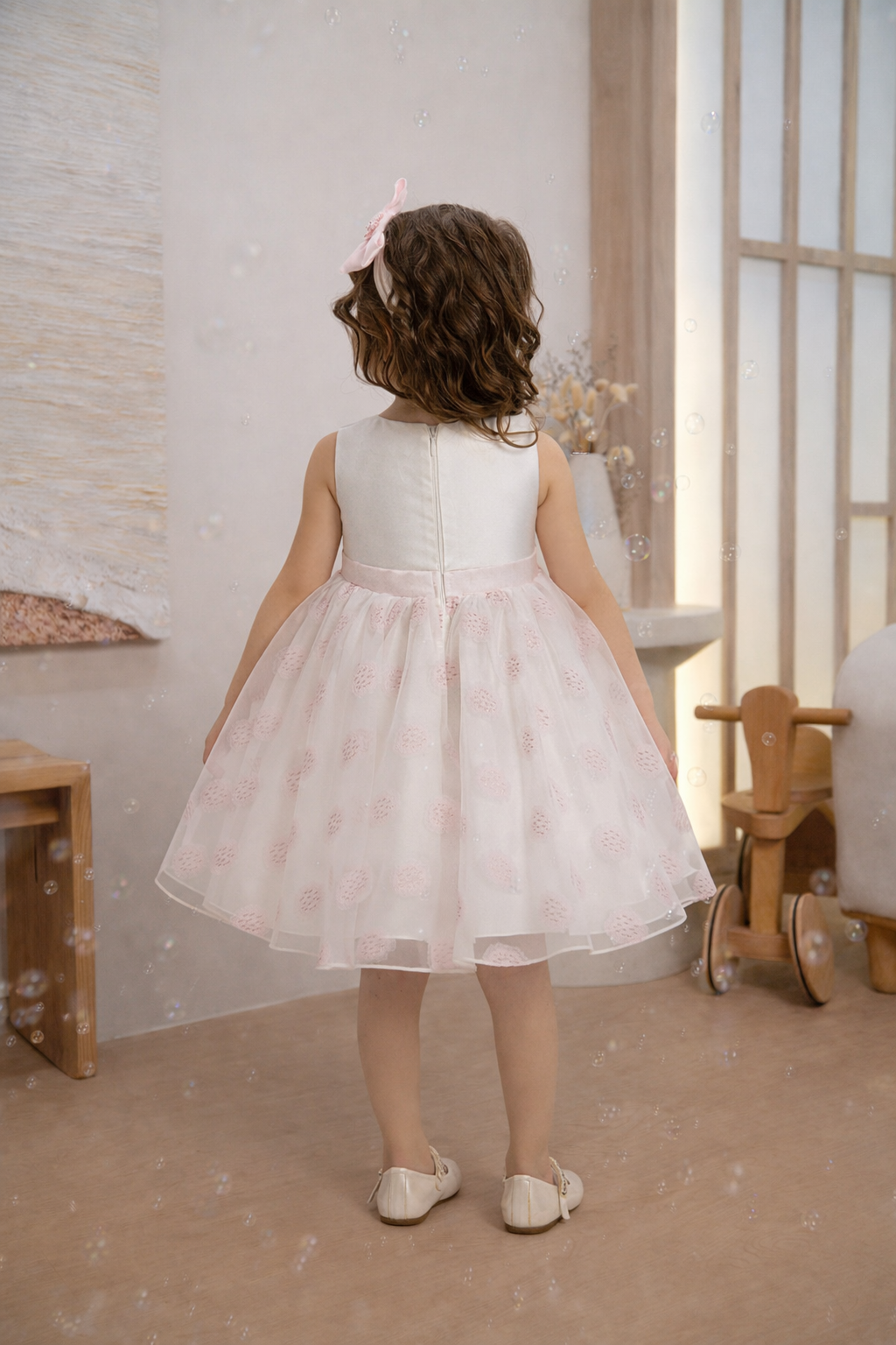 Sera Dotted Rose Dress