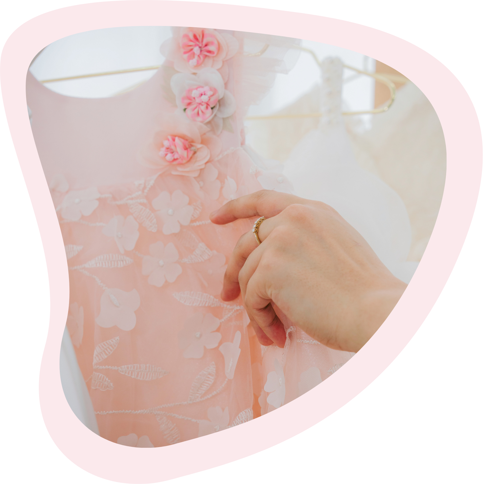 Hand Touching TinyTwirls Dress