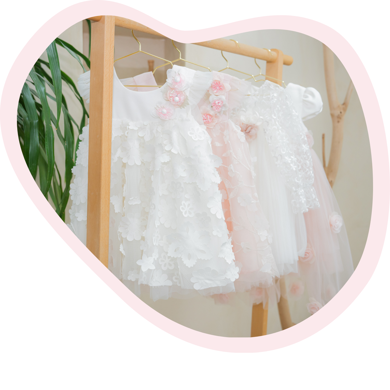 TinyTwirls Dresses Hanging